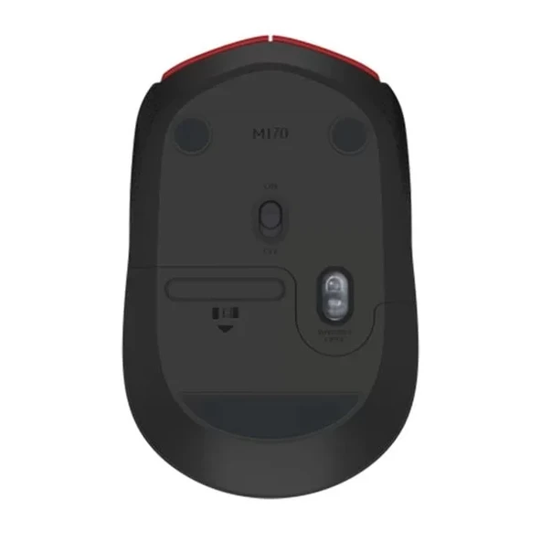 Usb Kırmızı Kablosuz Mouse - Resim 3
