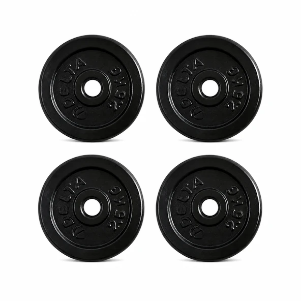 DELTA 2,5 Kg X 4 Adet Toplam 10 Kg Siyah Döküm Plaka Ağırlık ürün görseli 1