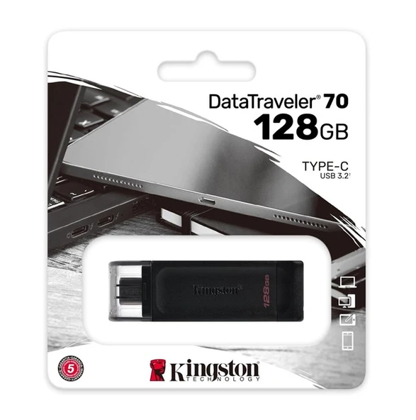 Kingston 256G DT70 Usb-C DT70/256GB ürün görseli 1