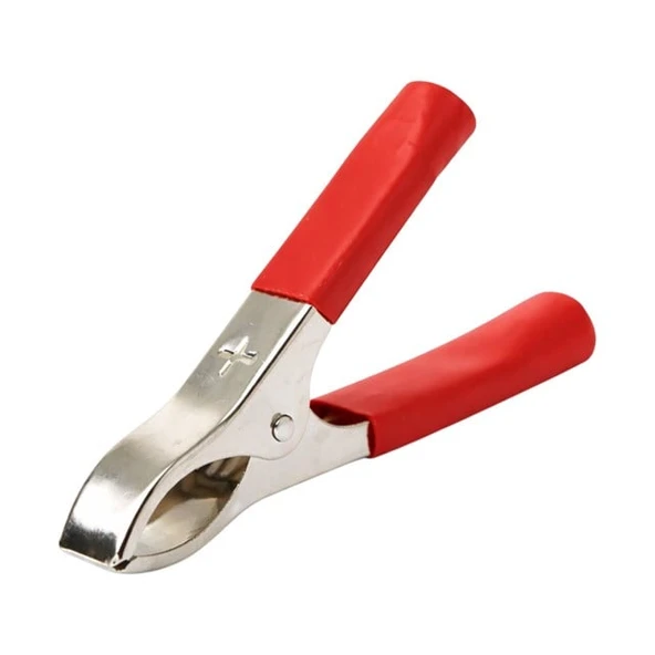 Powermaster PM09-1039 Orta Boy 75Mm Krokodil Akü Maşası Kırmızı ürün görseli 1