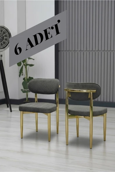 POLO SANDALYE GOLD AYAK 6 ADET ürün görseli 1