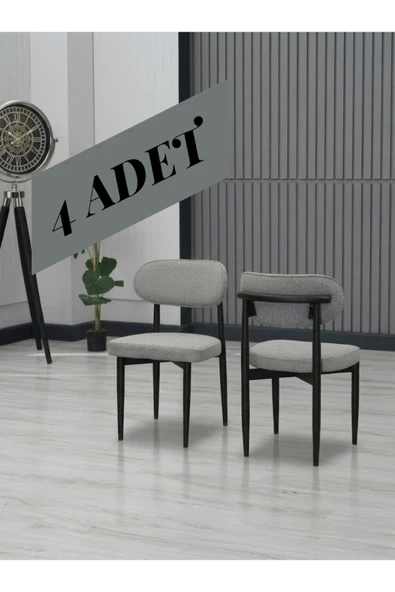 POLO SANDALYE SİYAH AYAK 4 ADET ürün görseli 1