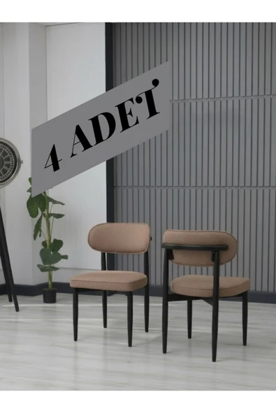 POLO SANDALYE SİYAH AYAK 4 ADET ürün görseli 1