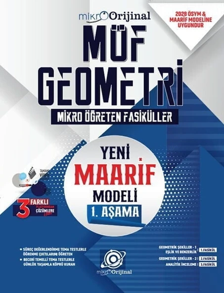 Orijinal 2028 YKS TYT Geometri Mikro Öğreten Fasiküller 1. Aşama Orijinal Yayınları ürün görseli 1