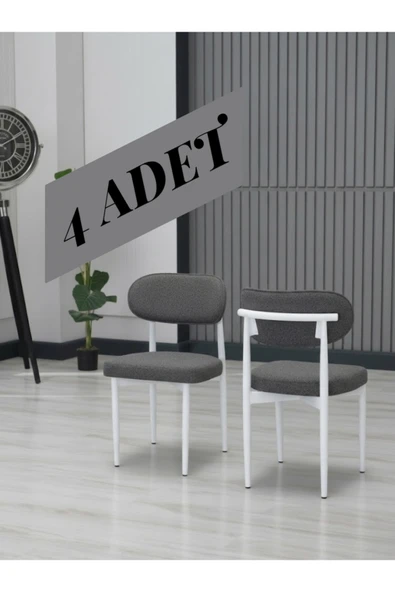 POLO SANDALYE BEYAZ AYAK 4 ADET ürün görseli 1