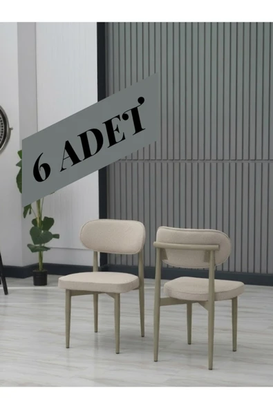POLO SANDALYE BEJ AYAK 6 ADET ürün görseli 1