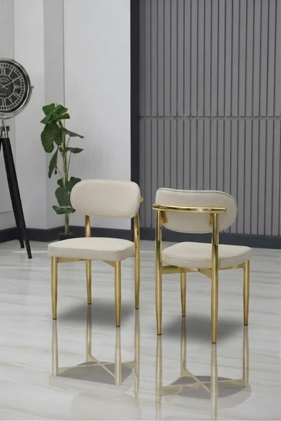 POLO SANDALYE GOLD AYAK 4 ADET - Resim 3