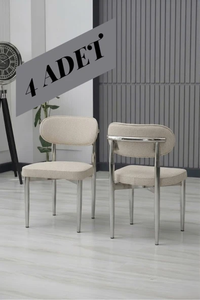 POLO SANDALYE NİKEL AYAK 4 ADET ürün görseli 1