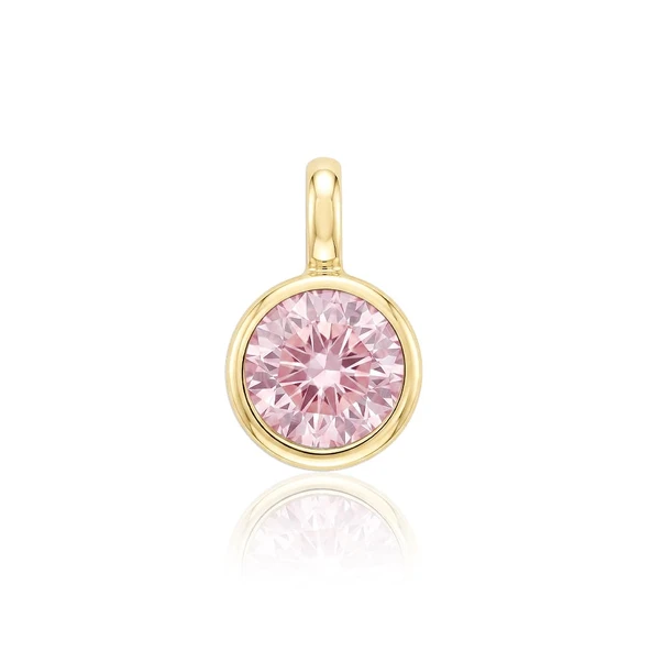 Pembe Taşlı Kolye Ucu ürün görseli 1