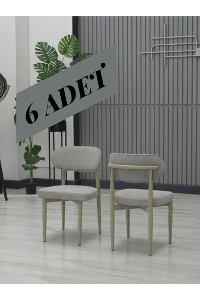 POLO SANDALYE BEJ AYAK 6 ADET ürün görseli 1