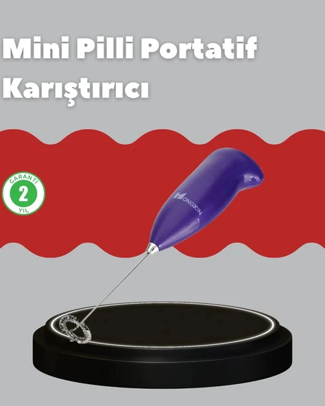 Frappe ve Cappuccino Maker – Taşınabilir Pilli Köpürtücü Mikser ürün görseli 1