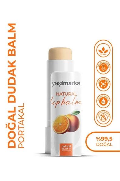 YEŞİLMARKA DOĞAL DUDAK BALM- PORTAKAL LİP ürün görseli 1