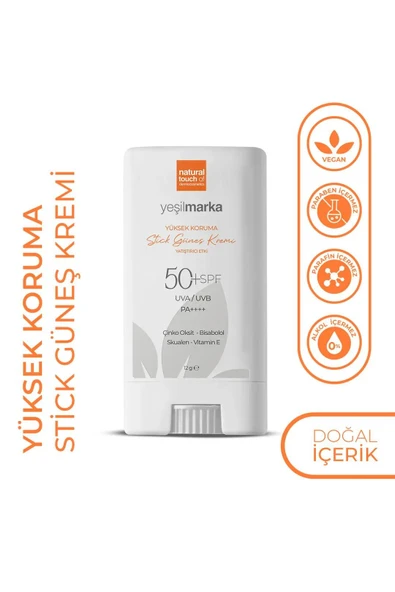 YEŞİL MARKA STİCK GÜNEŞ KREMİ 50 SPF ürün görseli 1