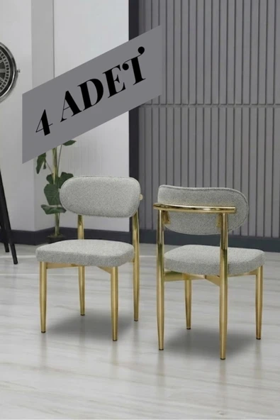 POLO SANDALYE GOLD AYAK 4 ADET ürün görseli 1
