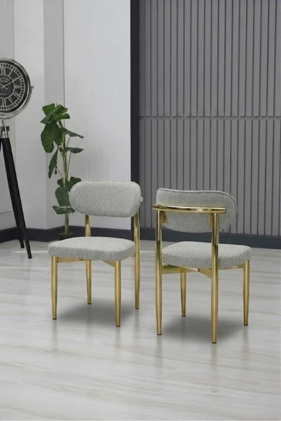 POLO SANDALYE GOLD AYAK 4 ADET - Resim 3