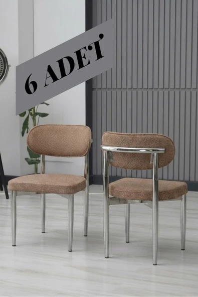 POLO SANDALYE NİKEL AYAK 6 ADET ürün görseli 1