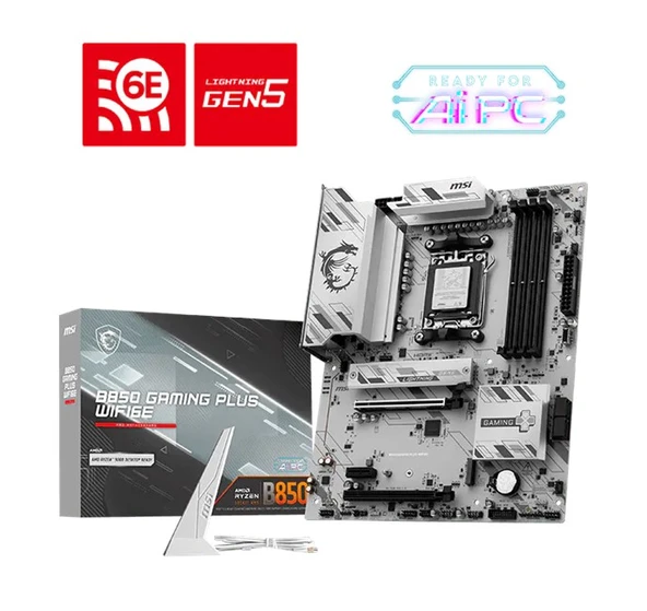 MSI B850 Gaming Plus Wifi 6E AM5 Ryzen D5 Type-C ürün görseli 1