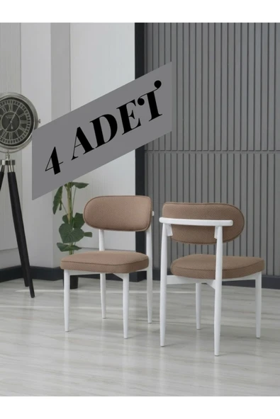 POLO SANDALYE BEYAZ AYAK 4 ADET ürün görseli 1