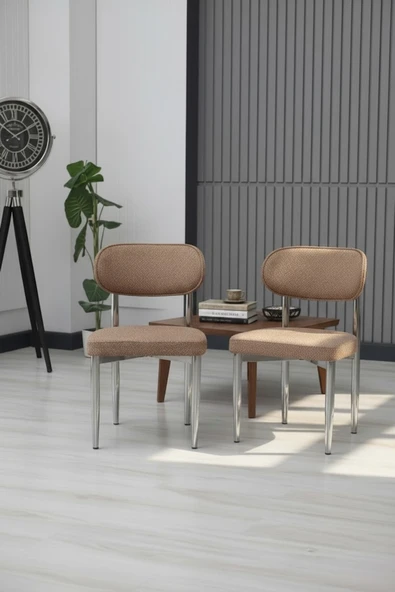 POLO SANDALYE NİKEL AYAK 6 ADET - Resim 2