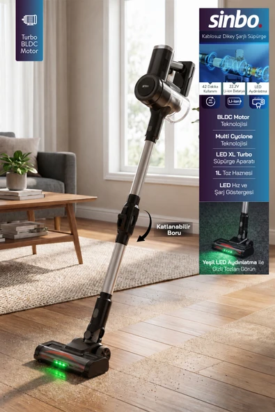Sinbo SVC-8642 Kablosuz Dikey Süpürge ürün görseli 1
