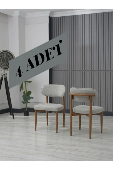 POLO SANDALYE AHŞAP AYAK (METAL ÜSTÜ KAPLAMA) 4 ADET ürün görseli 1