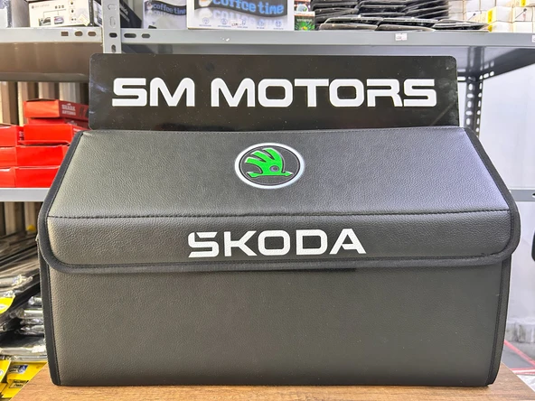 SKODA SUNİ DERİ BAGAJ ORGANİZER - Resim 3