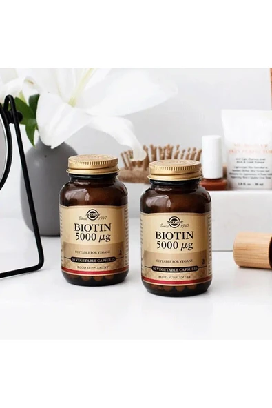 Solgar Biotin 5000 mcg 50 Kapsül - Resim 2