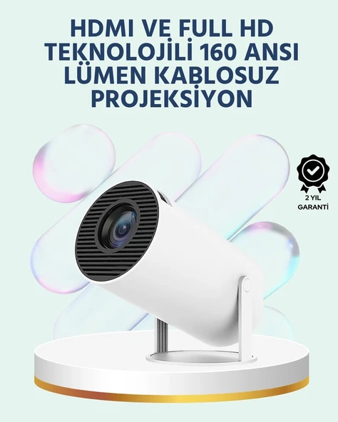 160 ANSI Lümen Parlaklığa Sahip Geniş Ekran Projeksiyon ürün görseli 1