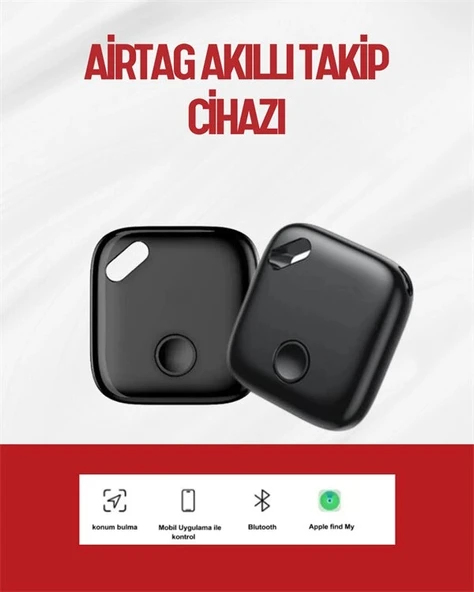 iOS & Android Uyumlu Smart Tag | Uzun Pil Ömrü | Bul Uygulaması ile Entegre Akıllı Takip Cihazı ürün görseli 1