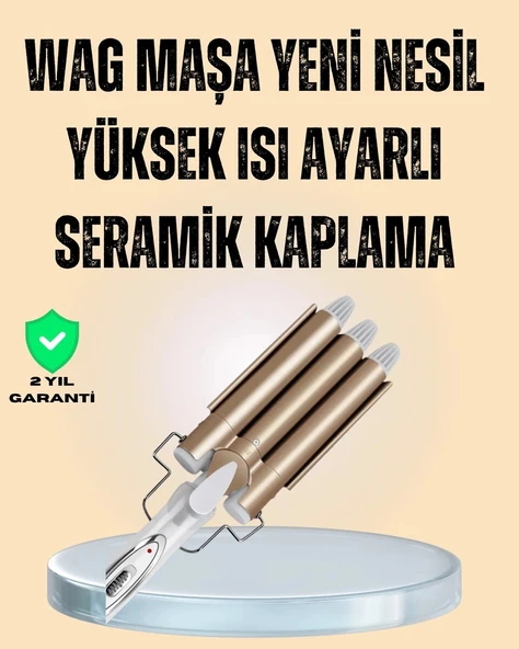 Ayarlanabilir Isı Ayarıyla Profesyonel Bukle Maşası – Hızlı ve Nazik Şekillendirme ürün görseli 1