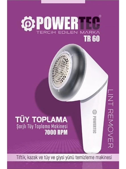 Powertec TR-60 Tüy Toplama Makinası ürün görseli 1
