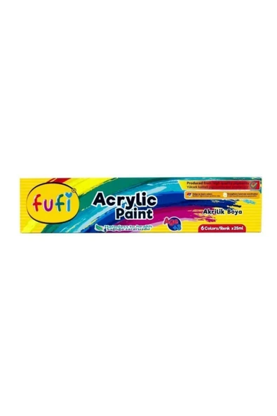 Fufi Akrilik Boya 6x25 ml ürün görseli 1