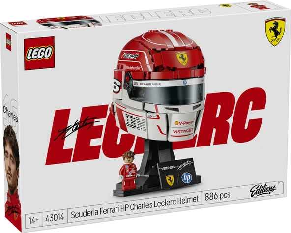 Lego Editions Scuderia Ferrari HP Charles Leclerc Kaskı 43014 ürün görseli 1