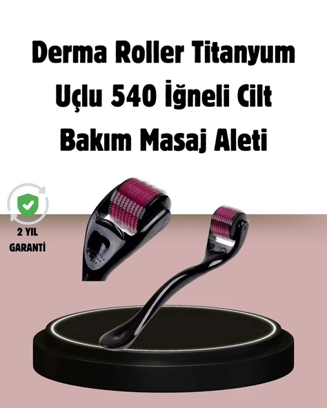 Dermaroller Titanyum 540 İğneli 1 mm Cilt Yenileme ve Anti Aging Etkisi ürün görseli 1