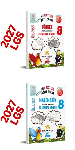 2027 8.sınıf LGS türkçe ilk doz deneme ve matematik ilk doz deneme ürün görseli 1