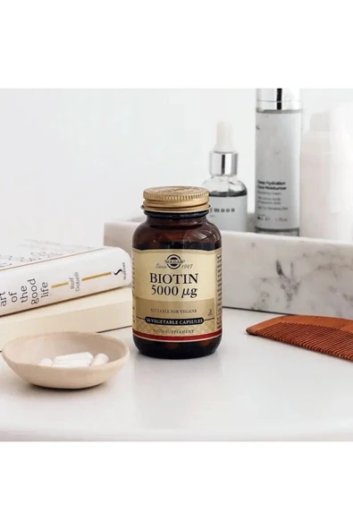 Solgar Biotin 5000 mcg 50 Kapsül - Resim 4