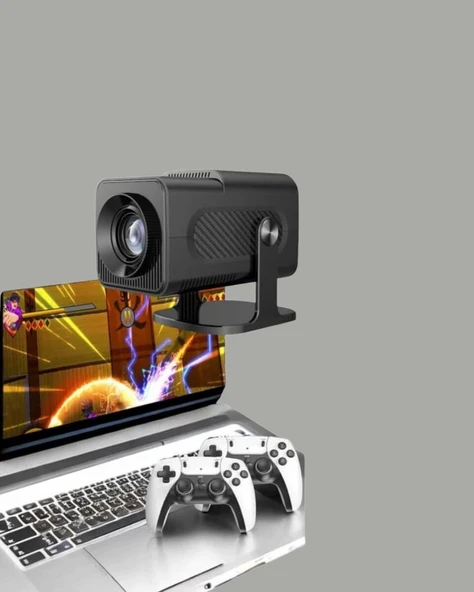 HCS350pro Android 11 İşletim Sistemli Mini Projektör - Resim 5