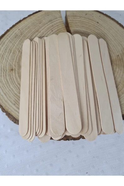 Ahşap Çubuk, Ahşap Dondurma Çubuğu, Büyük Dil Çubuğu 50'li ürün görseli 1