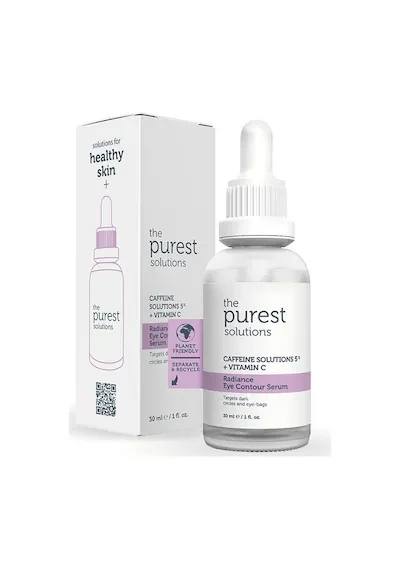 The Purest Solutions Caffeine 5% + Vitamin C Aydınlatıcı Göz Altı Serumu 30 ml ürün görseli 1