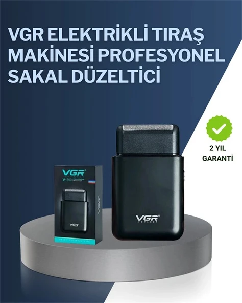 5 W Güçlü USB Şarjlı Sakal Şekillendirici – İki Başlıklı, Su Geçirmez Tasarım ürün görseli 1