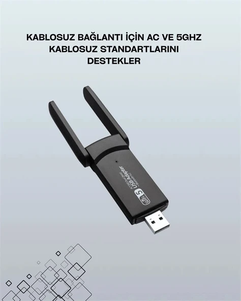 AC1200 USB WiFi Adaptör ürün görseli 1