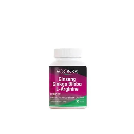 Voonka Ginseng Ginkgo Biloba L-Arginine 30 Kapsül ürün görseli 1