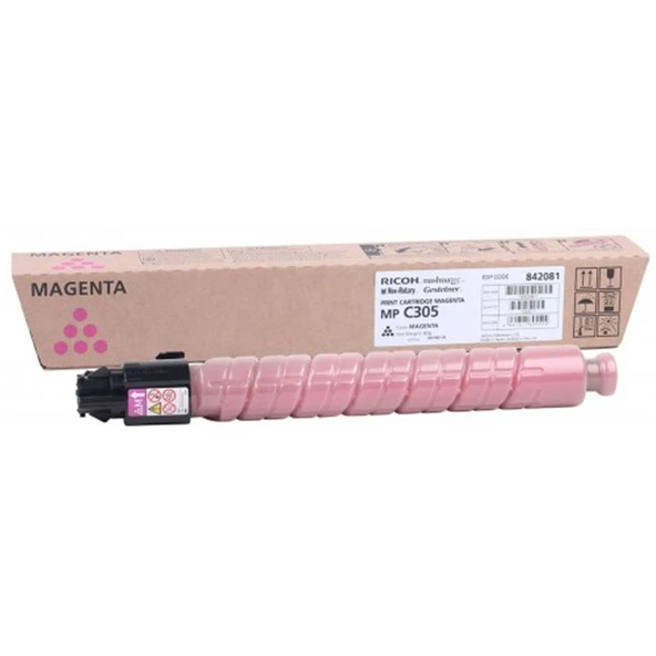 Ricoh MP C305 Magenta Kırmızı Orjinal Fotokopi Toneri MP C305SP-305SPF 4.000 Sayfa ürün görseli 1