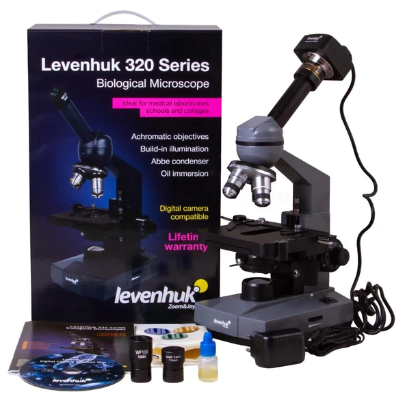 Levenhuk D320L PLUS 3,1 M Dijital Monoküler Mikroskop ürün görseli 1