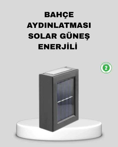 Solar Dış Mekan Aplik Su Geçirmez Dayanıklı LED Aydınlatmalı ürün görseli 1