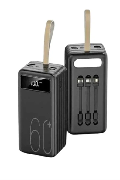 Hızlı Şarj 4 Çıkışlı Powerbank 60.000 Mah Taşınabilir Dijital Göstergeli ürün görseli 1