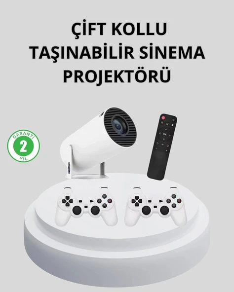 Wi-Fi 6 ve Bluetooth 5.0 Destekli 4K Akıllı Projeksiyon Cihazı ürün görseli 1