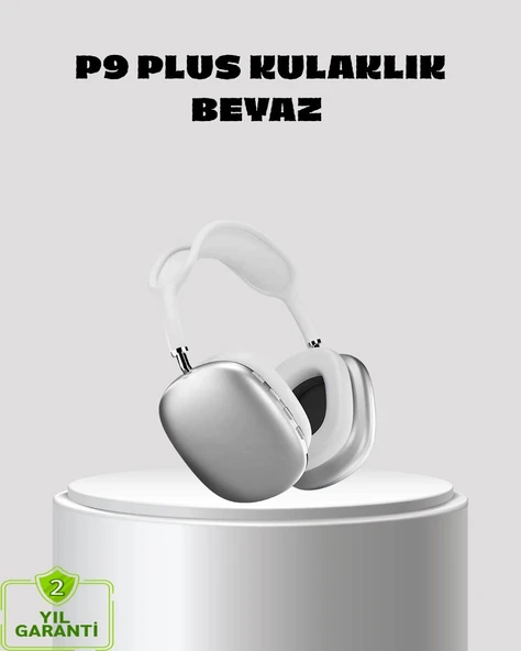 P9 Pro Plus Kablosuz Kulaklık – Üç Mikrofonlu, Uzamsal Ses ve Hızlı Şarj Özellikli ürün görseli 1