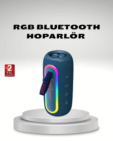 Taşınabilir Mini Bluetooth Hoparlör Güçlü Ses ve Şık Kırmızı Tasarım ürün görseli 1