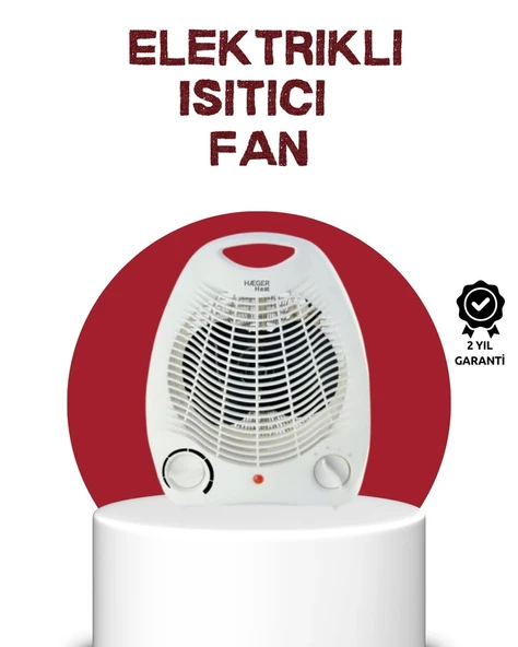 2000W Taşınabilir Elektrikli Fanlı Isıtıcı – Hızlı Isınma, Kompakt Boy ürün görseli 1